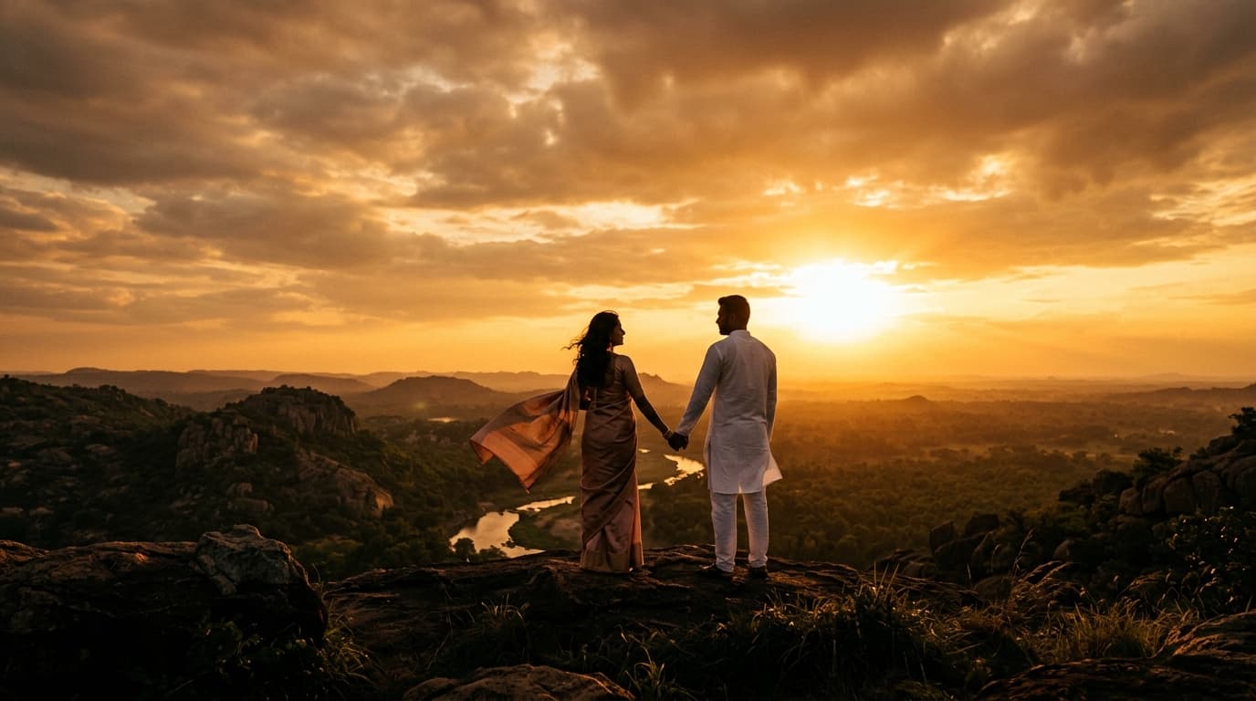 Hilltop at Sunset